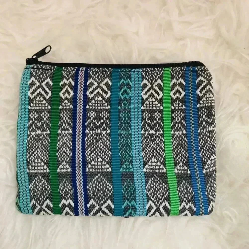 Huipil flower makeup bag